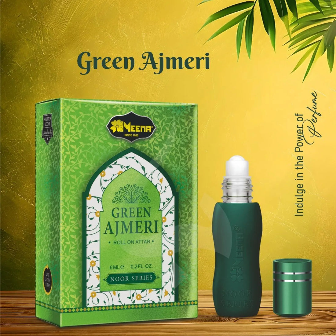 Green Ajmeri Perfume Oil Bottle