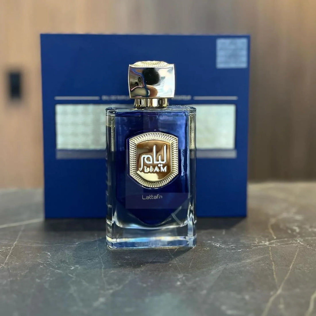 Liam Blue Shine Perfume Bottle