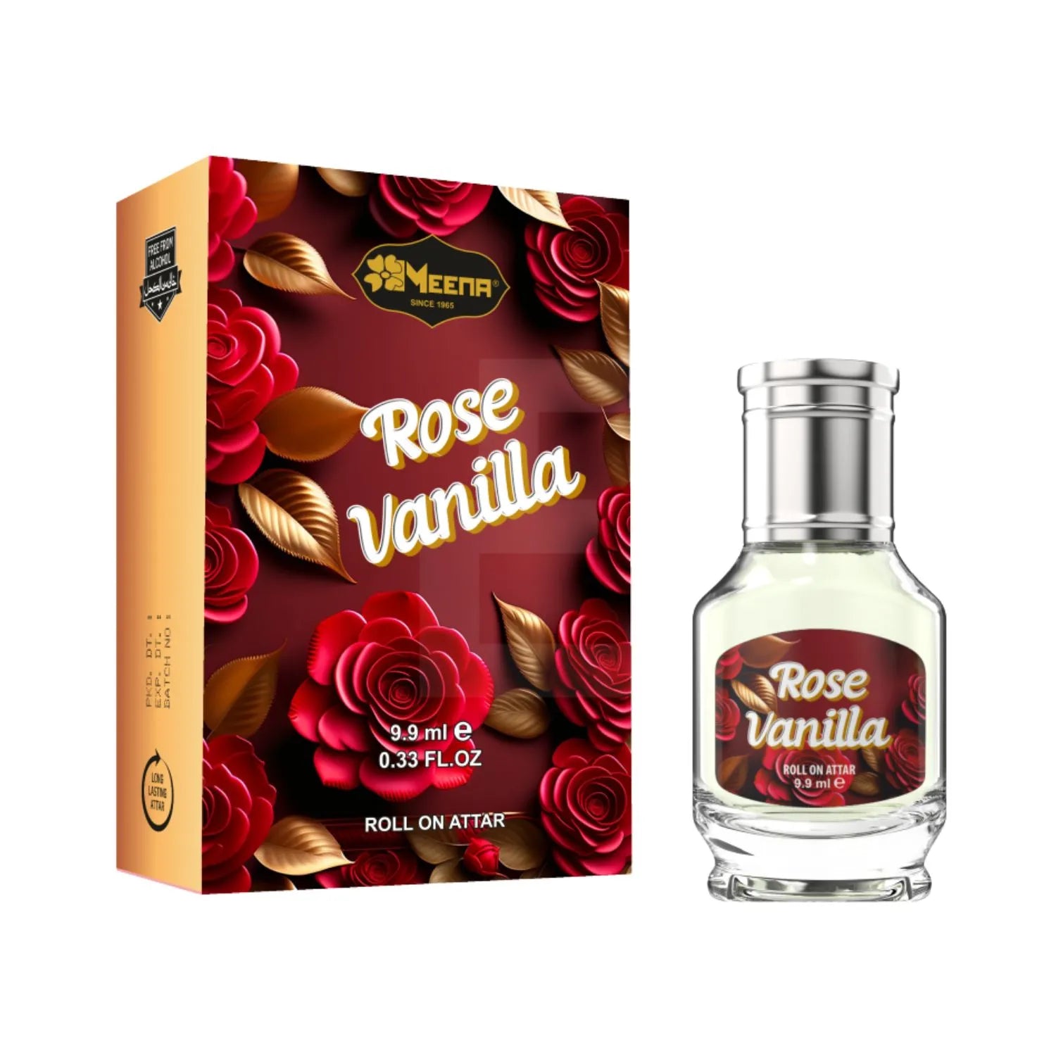 Rose Vanilla Perfume Oil Packaging